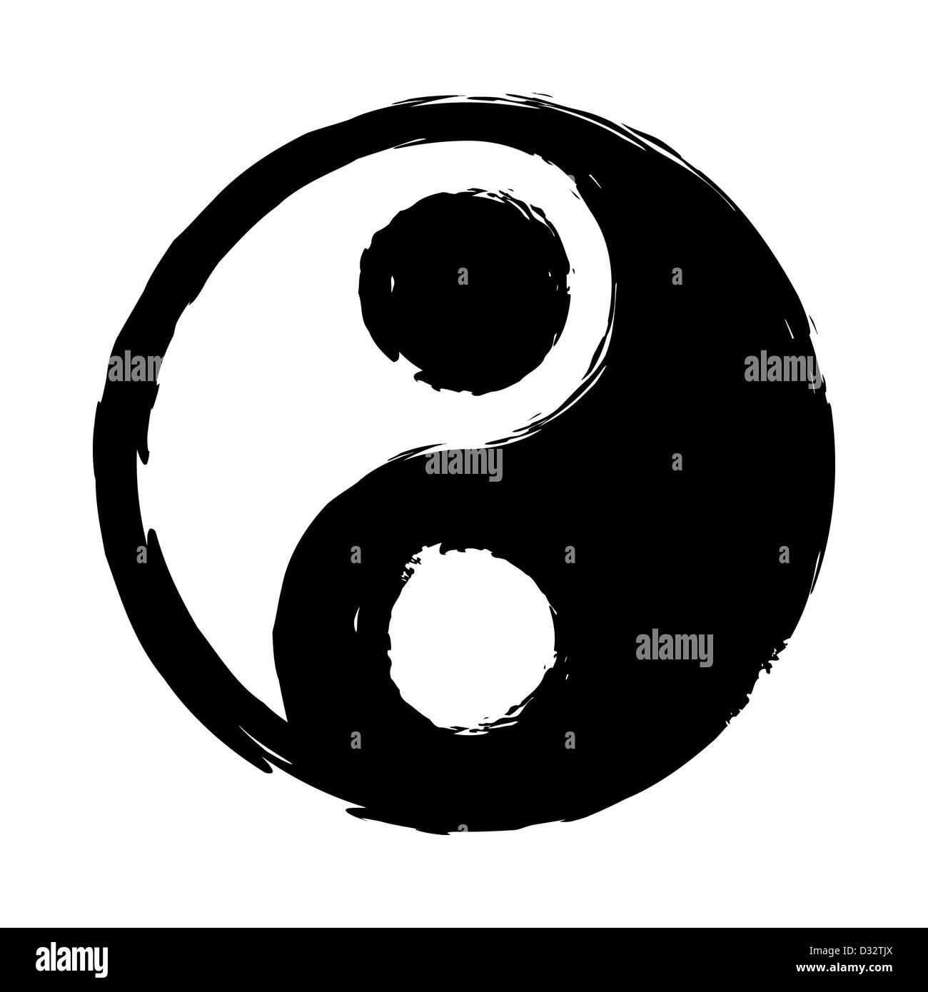 Symbole Yin-yang Banque D'Images