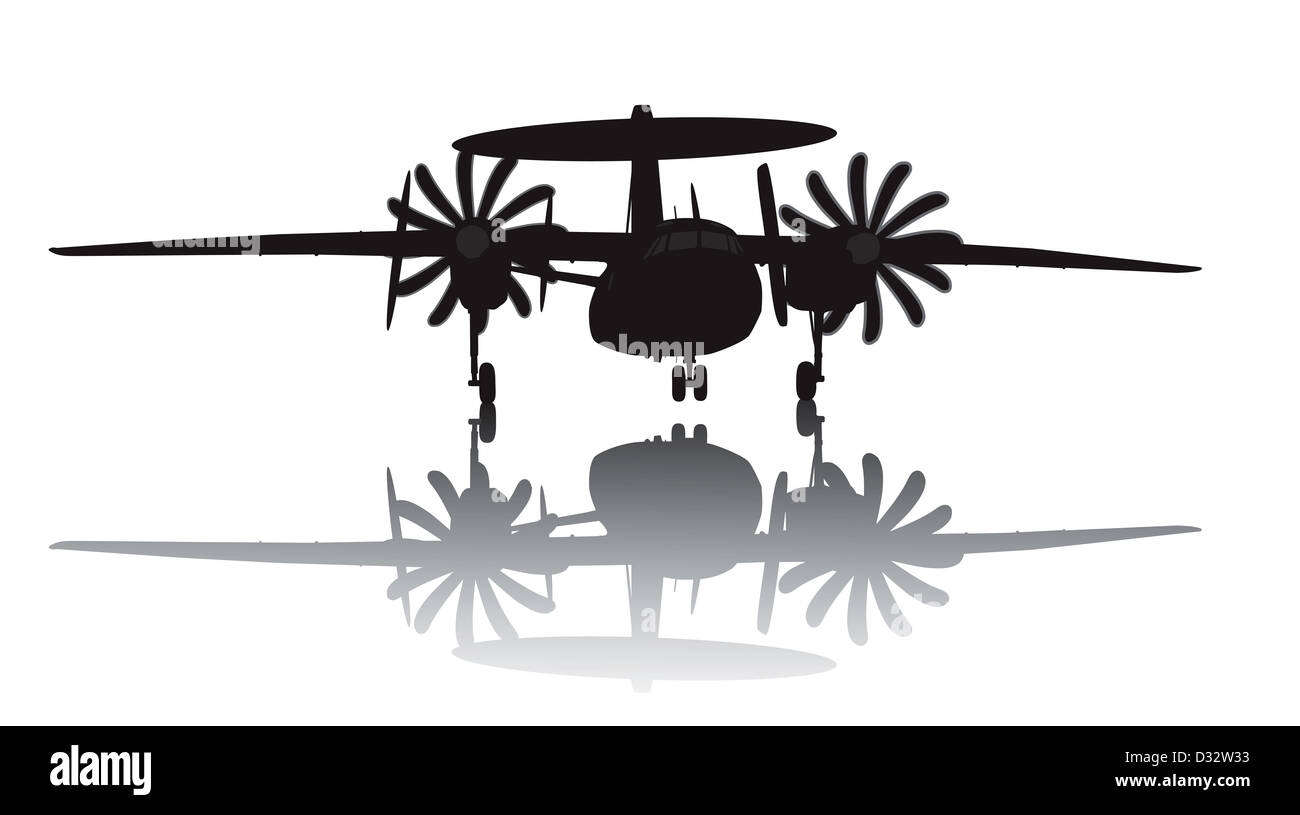 Avions AWACS de l'ossature Banque D'Images
