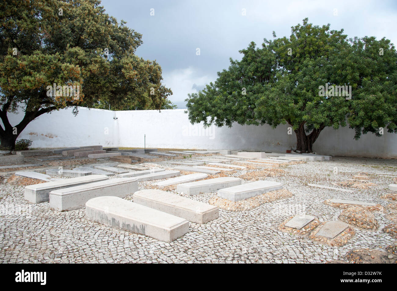 Cimetière juif, Faro, Portugal Banque D'Images