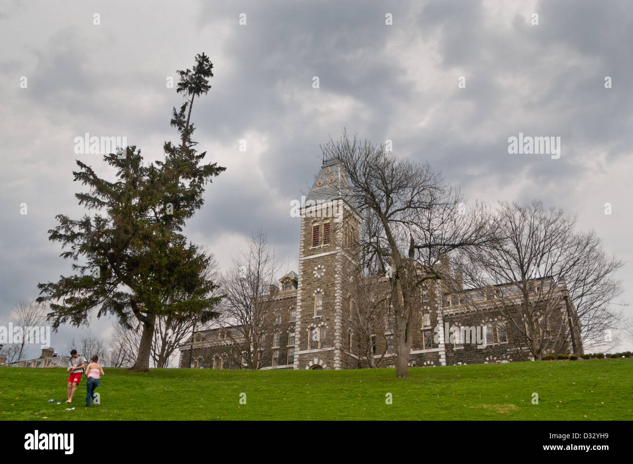 McGraw Hall, l'Université de Cornell. Ithaca, Tompkins County, Finger Lakes, New York. Banque D'Images