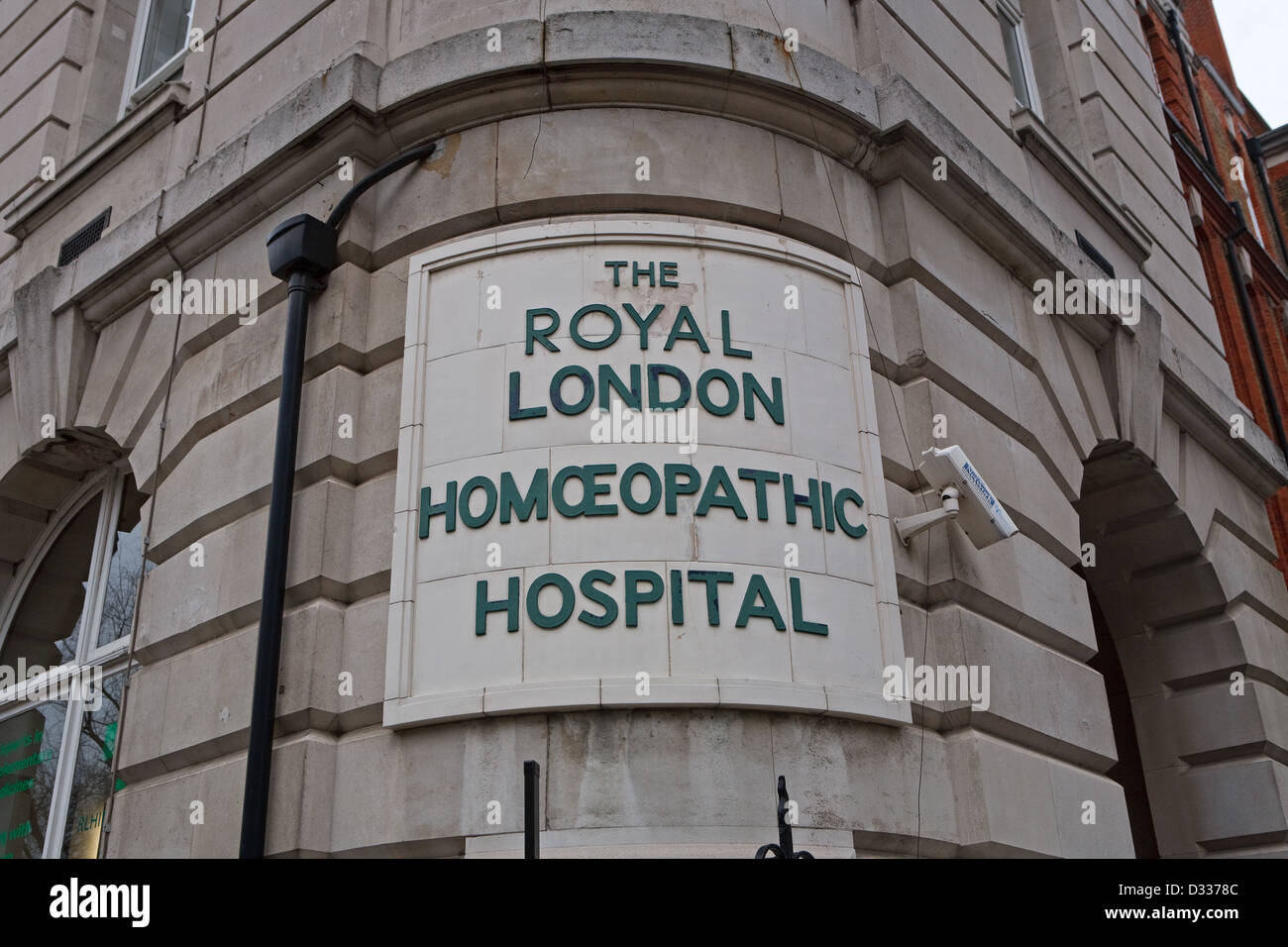 Le Royal London Hospital pour la médecine intégrée autrefois connu sous le nom de Royal London Homeopathic Hospital. Banque D'Images