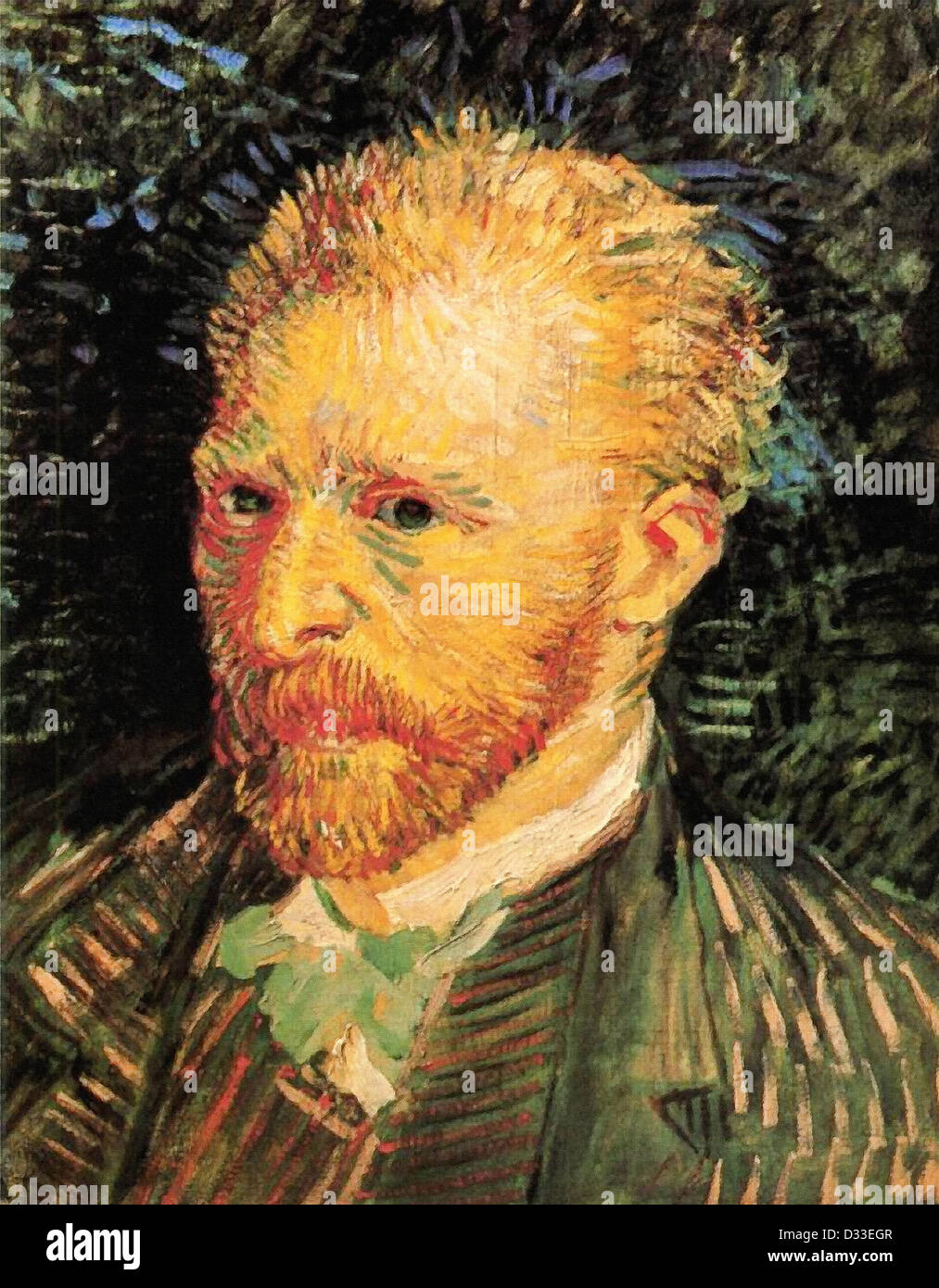 Vincent van Gogh : autoportrait. 1887. Huile sur toile. Van Gogh Museum, Amsterdam, Pays-Bas. Le postimpressionnisme. Banque D'Images