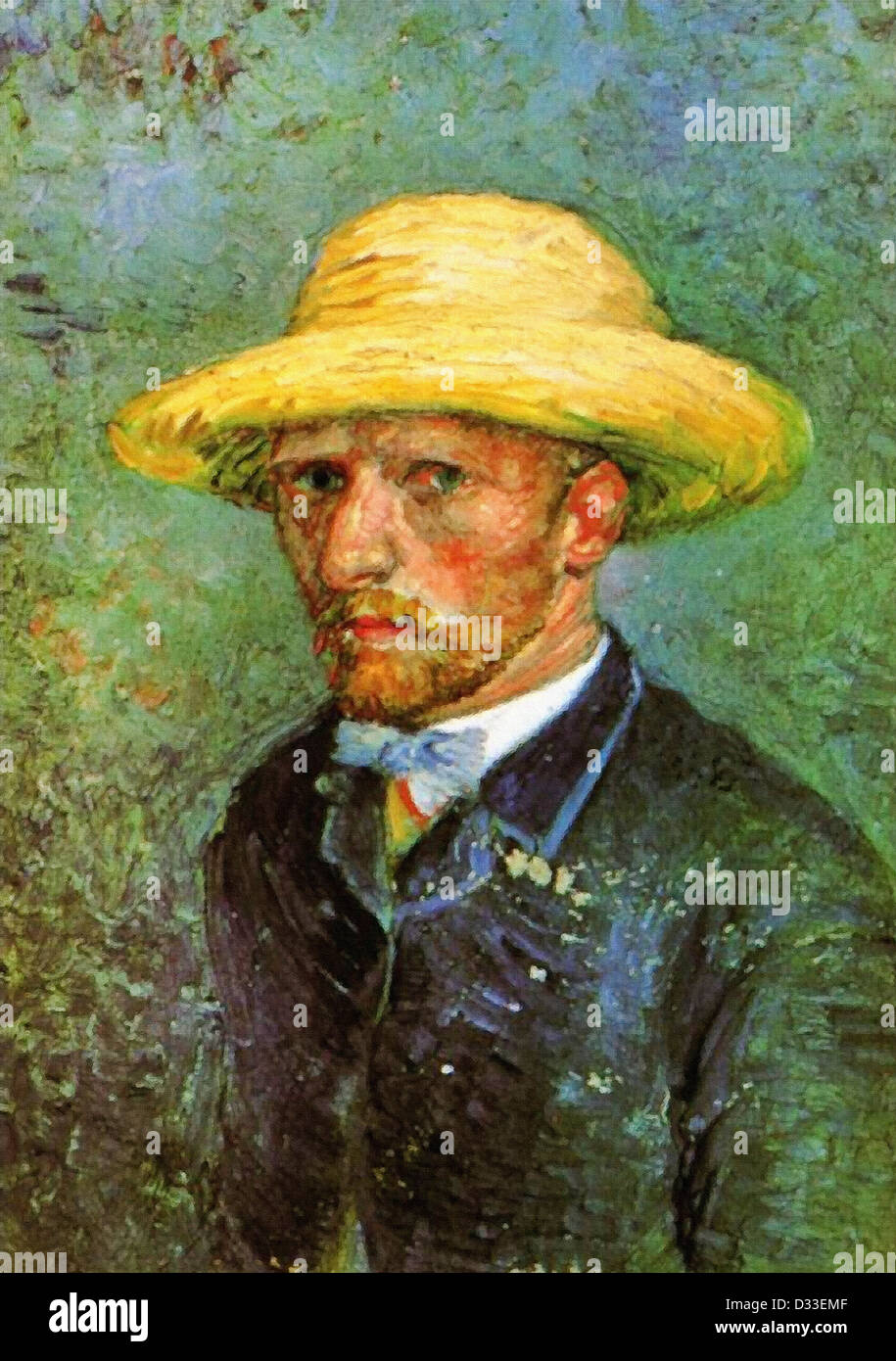 Vincent van Gogh : autoportrait. 1887. Huile sur toile. Van Gogh Museum, Amsterdam, Pays-Bas. Le postimpressionnisme. Banque D'Images