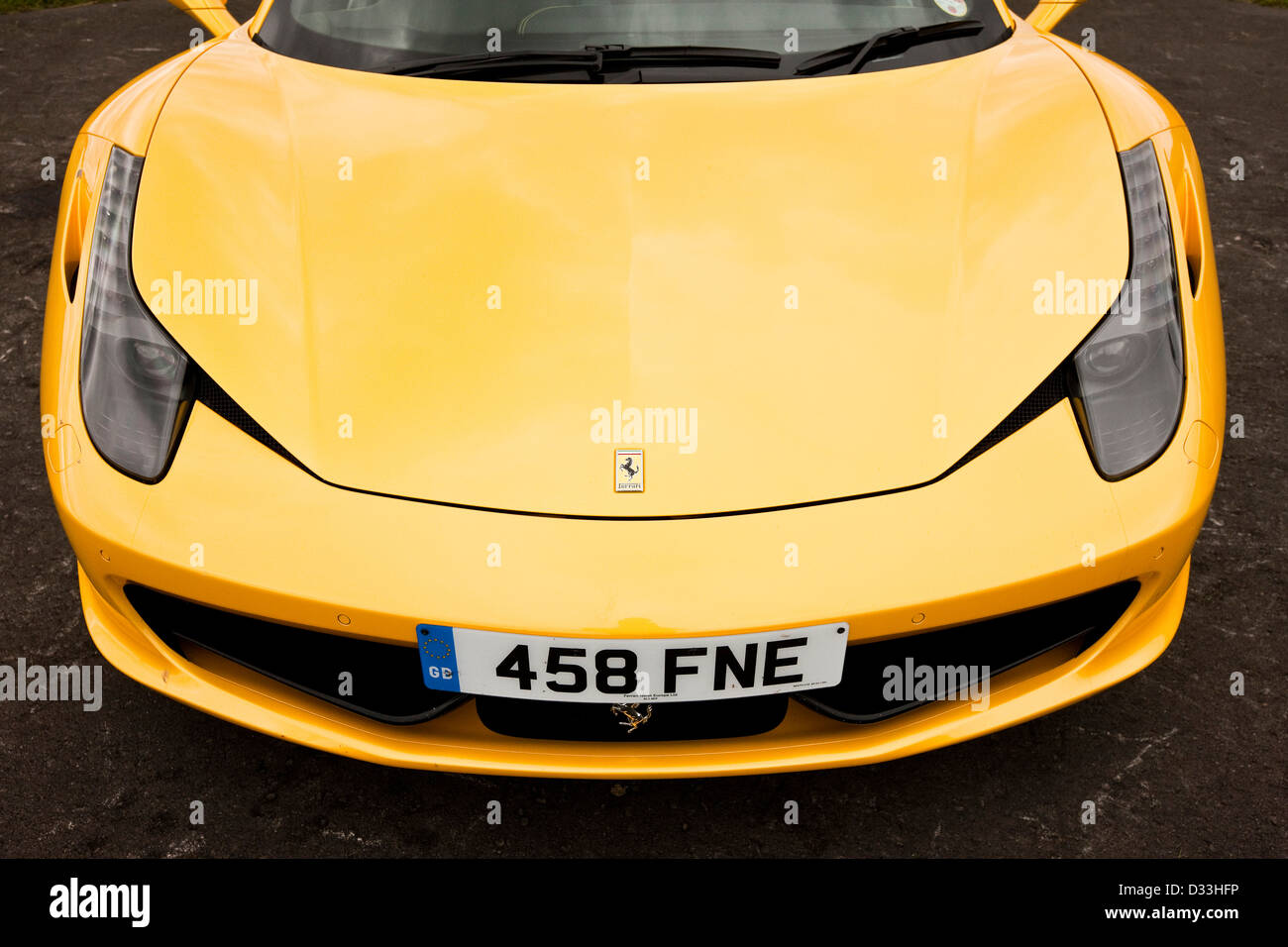 Ferrari 458 Italia, Thruxton, UK, 03 08 2010 Banque D'Images