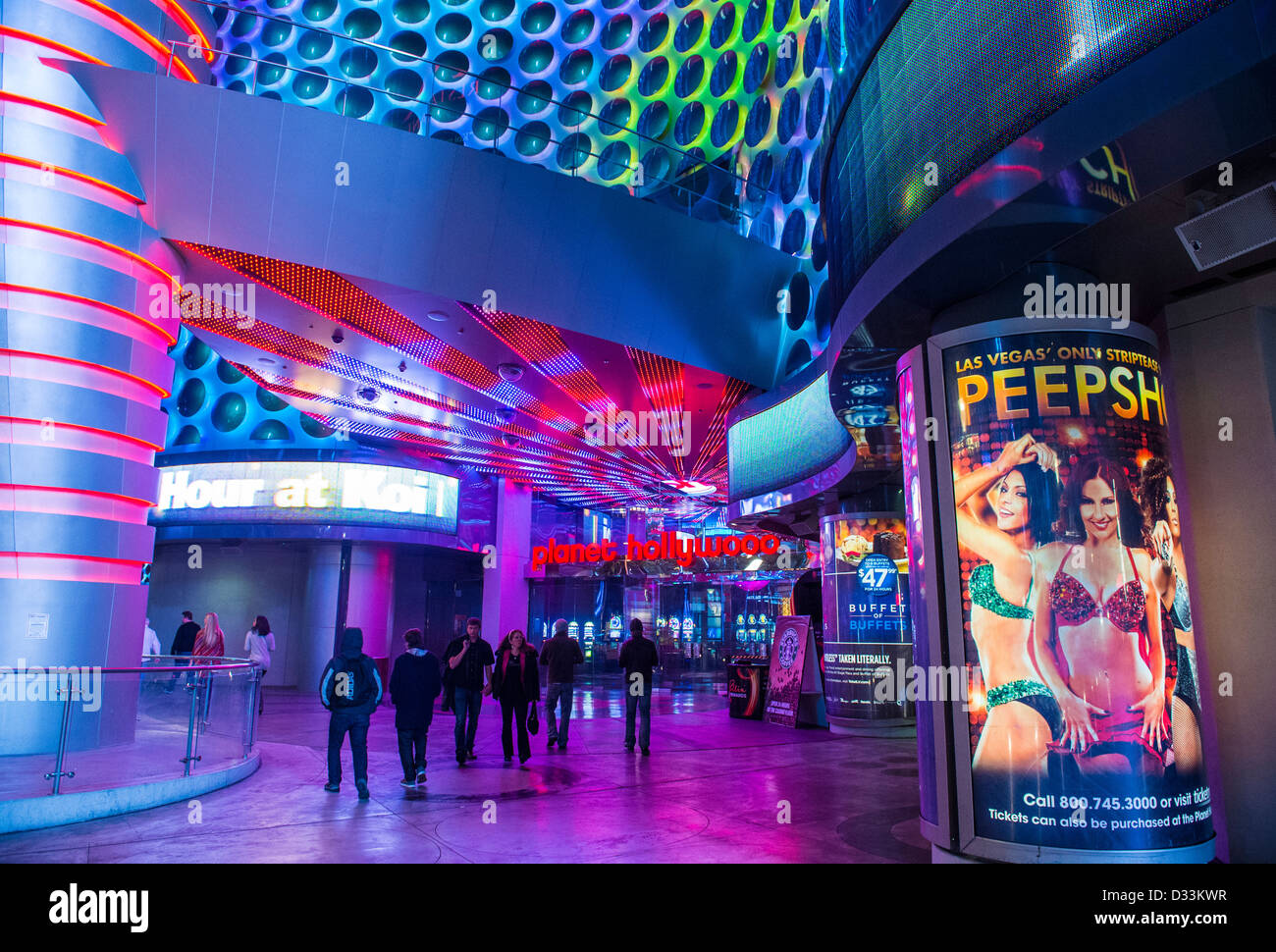 Le Planet Hollywood hotel et casino à Las Vegas. Banque D'Images