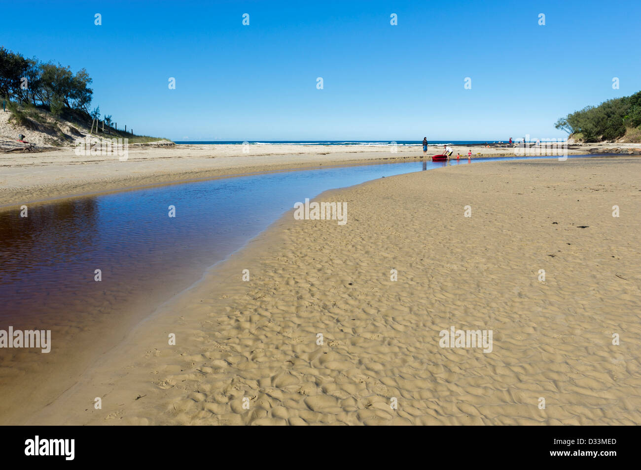 Queensland, Australie - plage de Stumers Creek sur la Sunshine Coast Banque D'Images