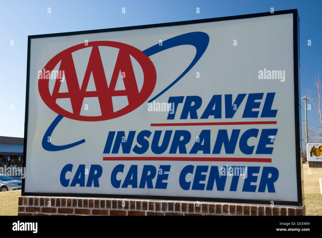 Assurance voyage AAA Car Care Center USA. Banque D'Images