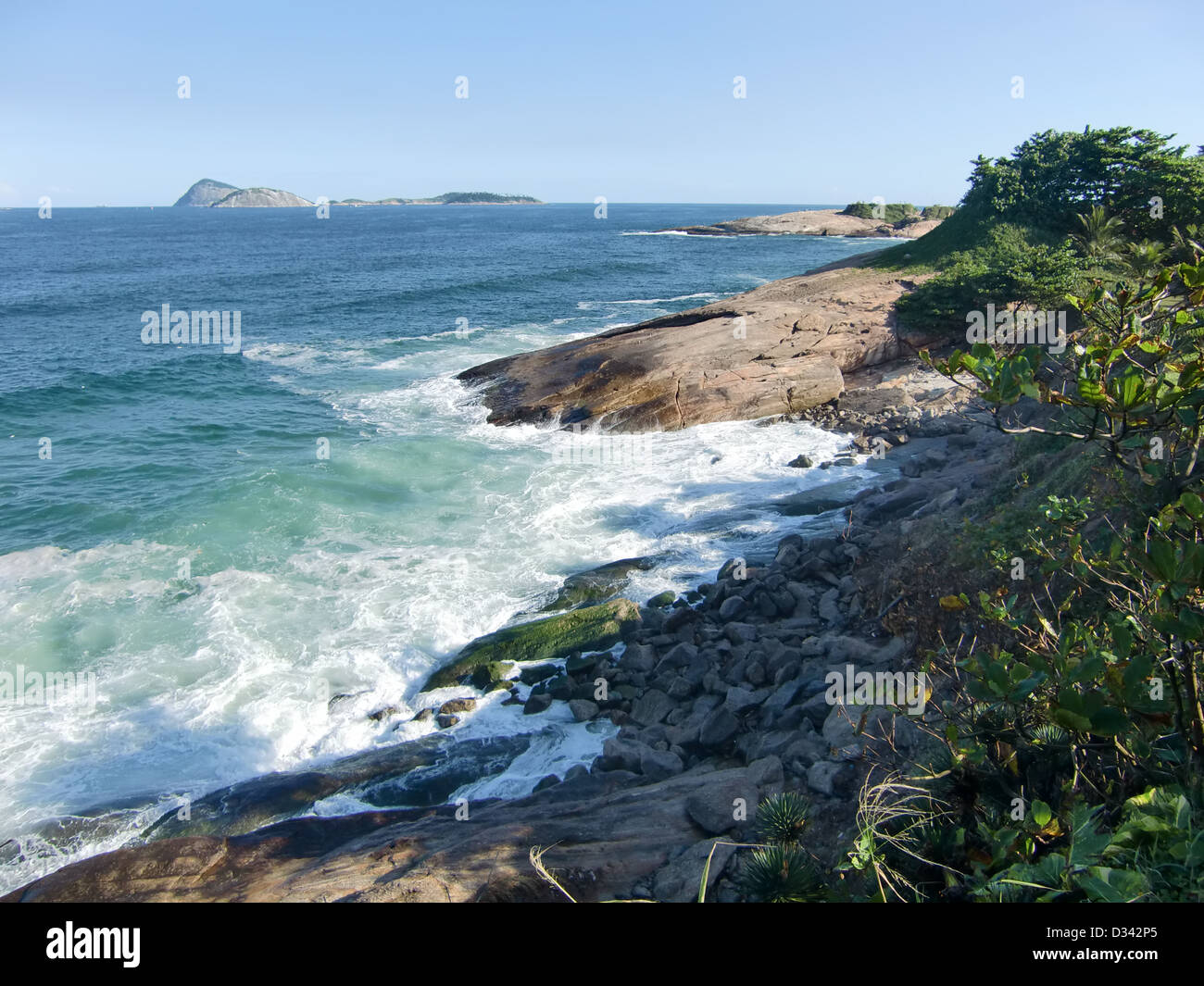 Arpoador (Rio de Janeiro, République fédérative du Brésil) Banque D'Images