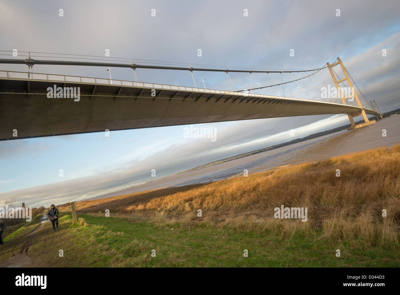 Le pont Humber de Barton-upon-Humber. Banque D'Images