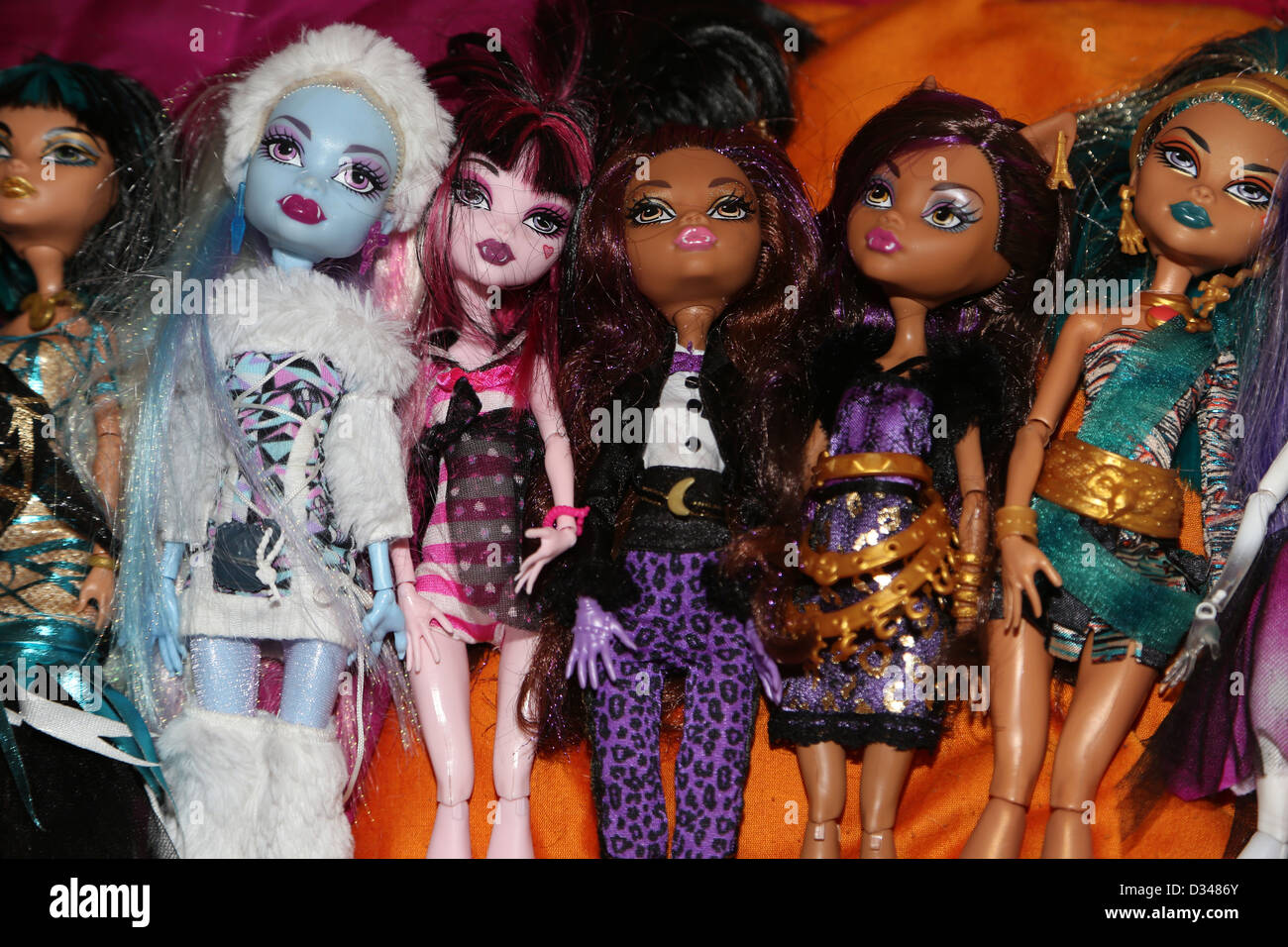 Collection de poupées Monster High Banque D'Images
