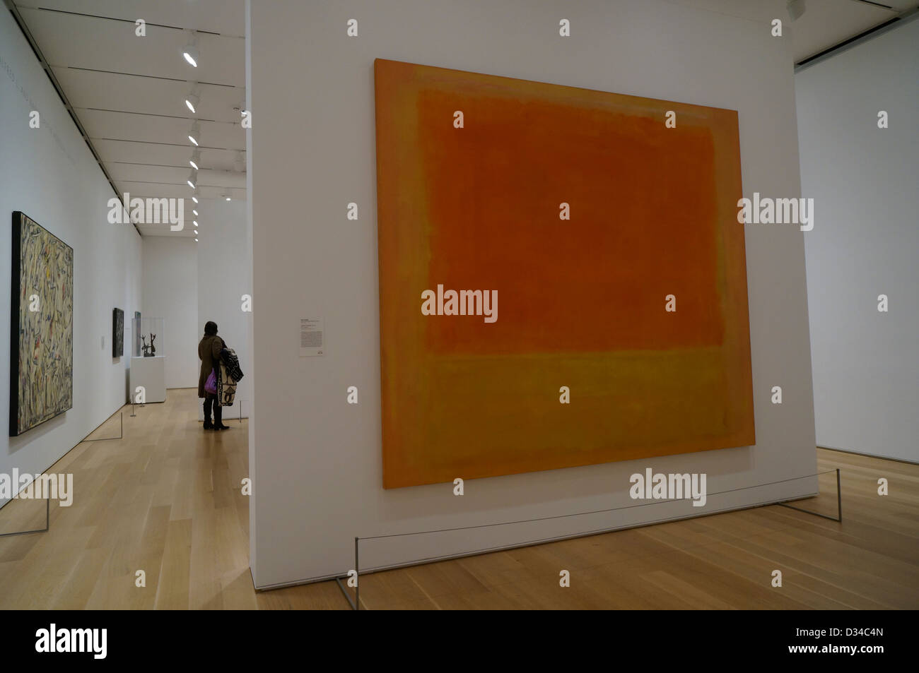 Marc Rothko peinture (Untitled) dans l'Art Institute de Chicago, Chicago, Illinois : Huile sur toile. Banque D'Images