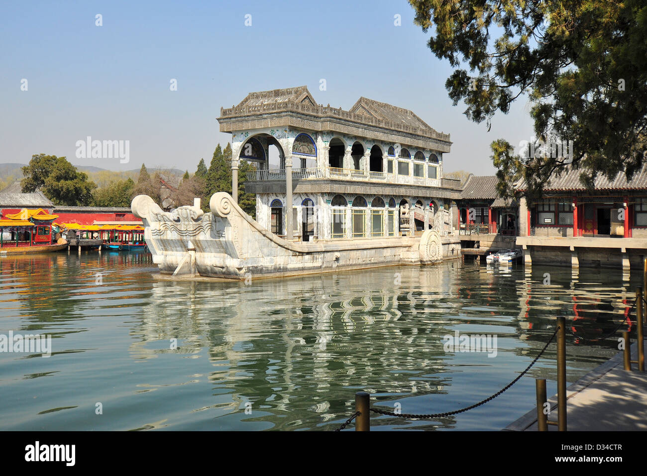 Bateau de Marbre - Summer Palace, Beijing Banque D'Images