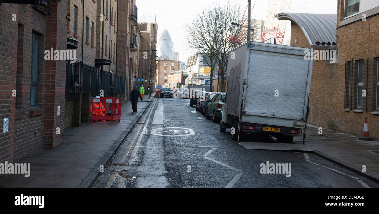 District de London Whitechapel où Jack l'Eventreur engage ses infractions Banque D'Images