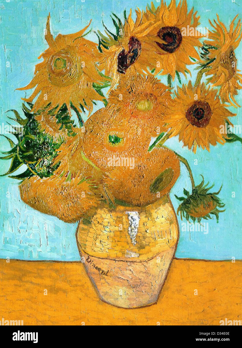 Reproduction Tableau Tournesols De Van Gogh - Impression Sur Toile - Décoration Murale