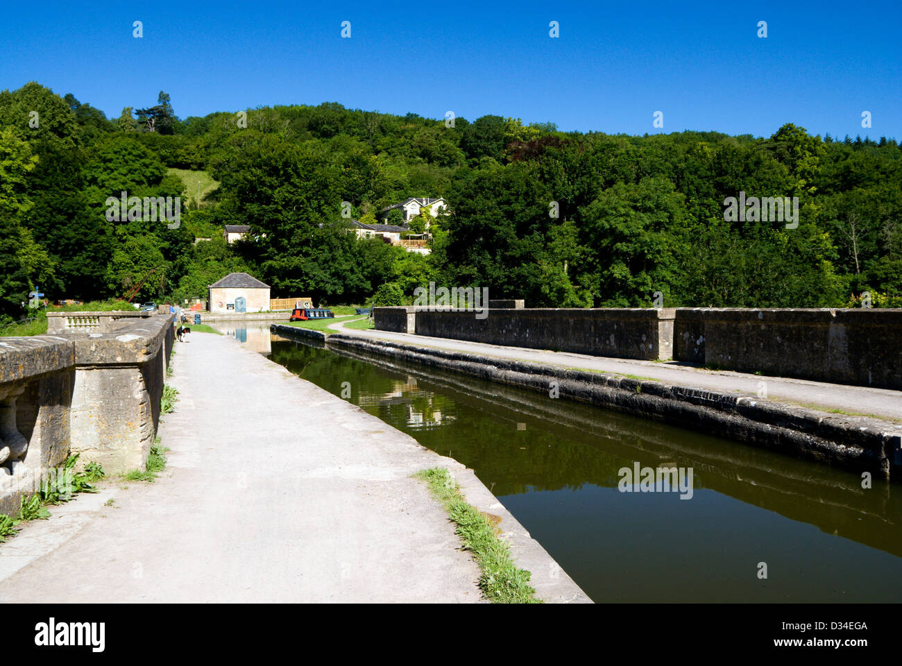 Kennet and Avon Canal, aqueduc Dundas, baignoire, Somerset, Angleterre. Banque D'Images
