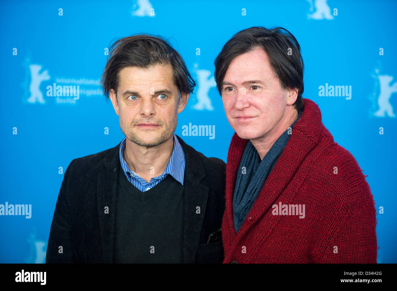 Berlin, Allemagne. 9 février 2013. 63e Berlinale : Festival International du Film de Berlin, avec Thomas Arslan film, "l'or" les acteurs du film sont Nina Hoss, Marko Mandic, Uwe Bohn, Lars Rudolph et produit par Florian Koerner von Gustorf. Credit : Gonçalo Silva / Alamy Live News Banque D'Images