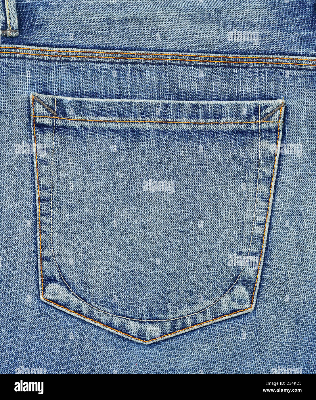 Vide poche arrière de jeans Banque D'Images