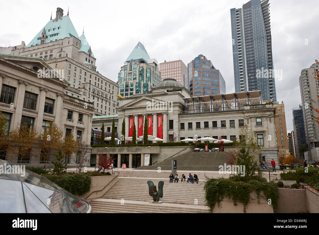 Vancouver Art Gallery de l'ancien palais de justice principal BC Canada Banque D'Images