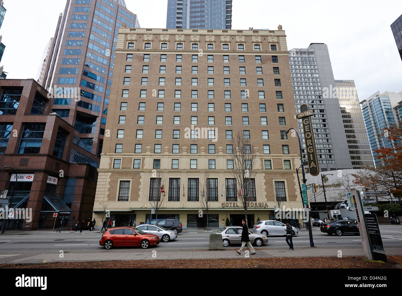 Le Rosewood hotel Georgia Vancouver BC Canada Banque D'Images