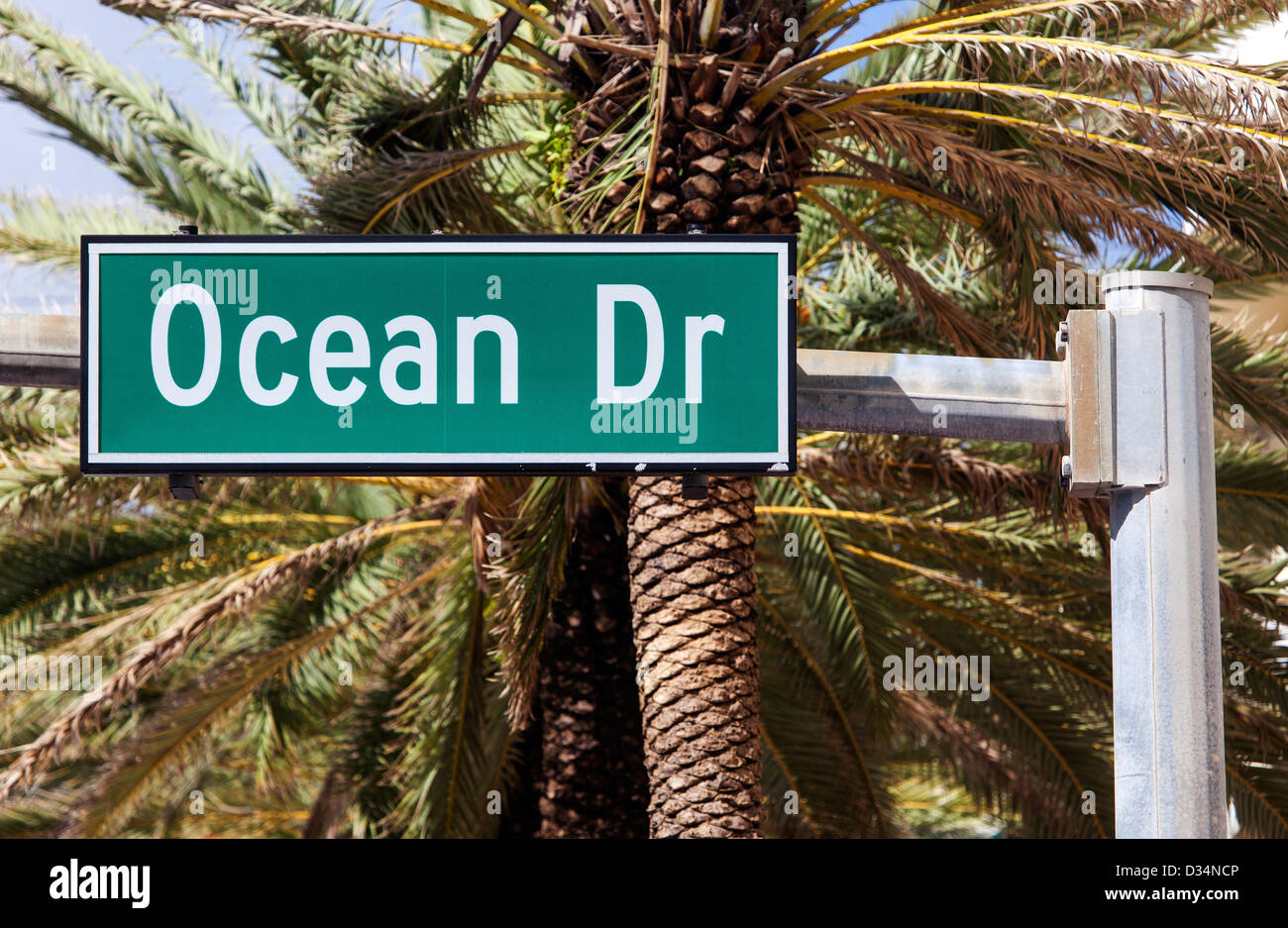 Ocean Drive, à South Beach, Miami Beach, États-Unis Banque D'Images