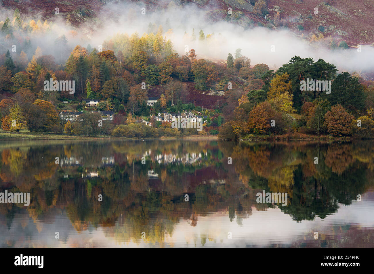 Lac de Red Bank Grasmere Cumbria Lake District Angleterre en automne Banque D'Images