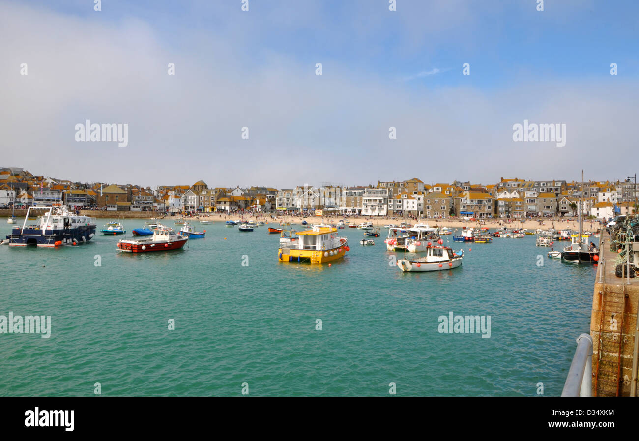 St Ives Cornwall Harbour Banque D'Images