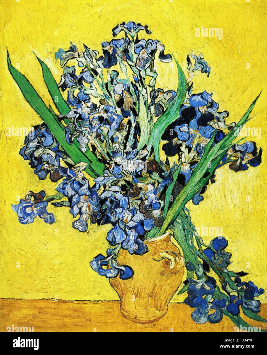 Vincent van Gogh, La vie toujours avec Iris. 1890. Le postimpressionnisme. Huile sur toile. Van Gogh Museum, Amsterdam, Pays-Bas. Banque D'Images