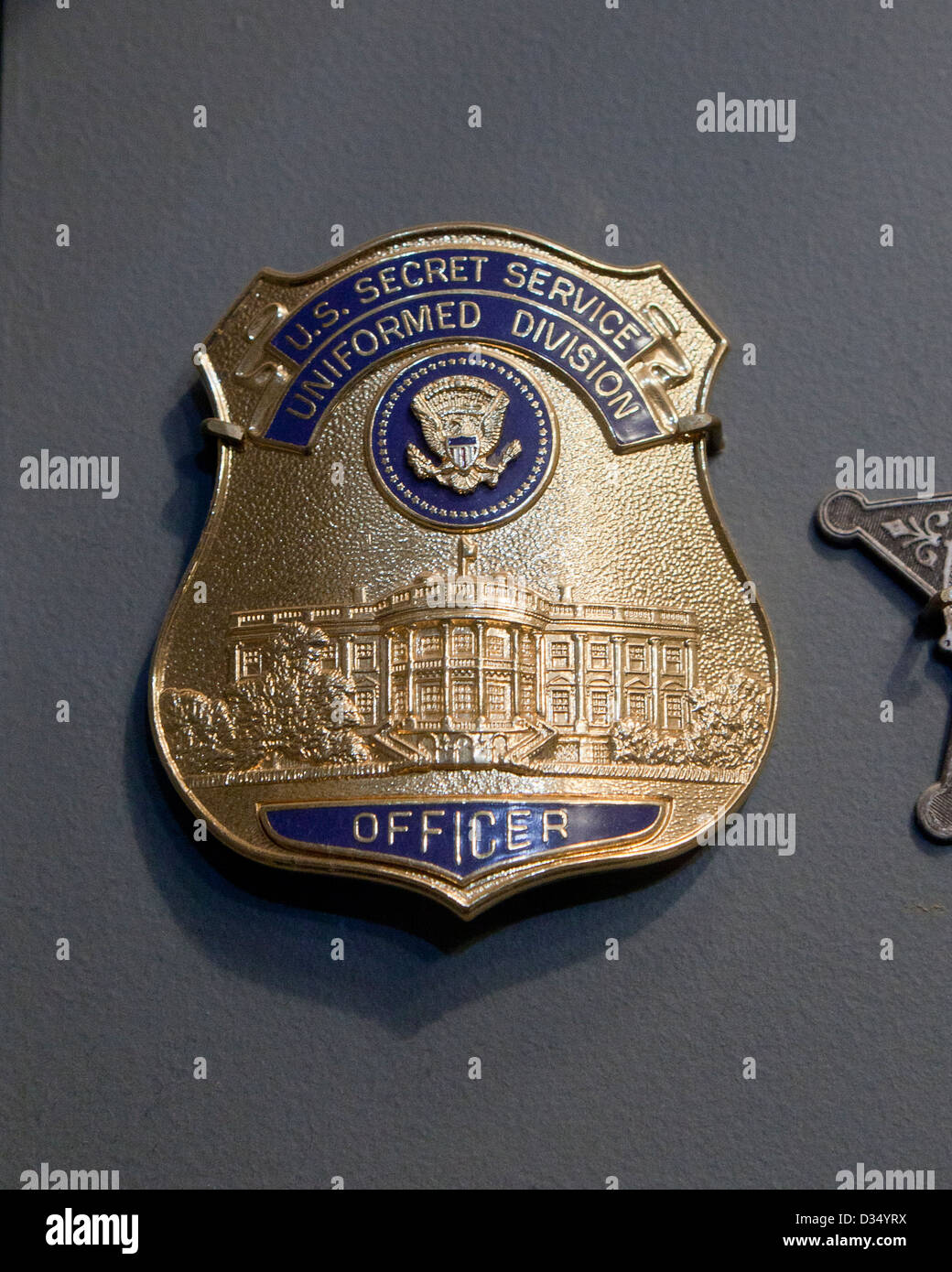 Badge américain de service secret vintage - Etats-Unis Banque D'Images