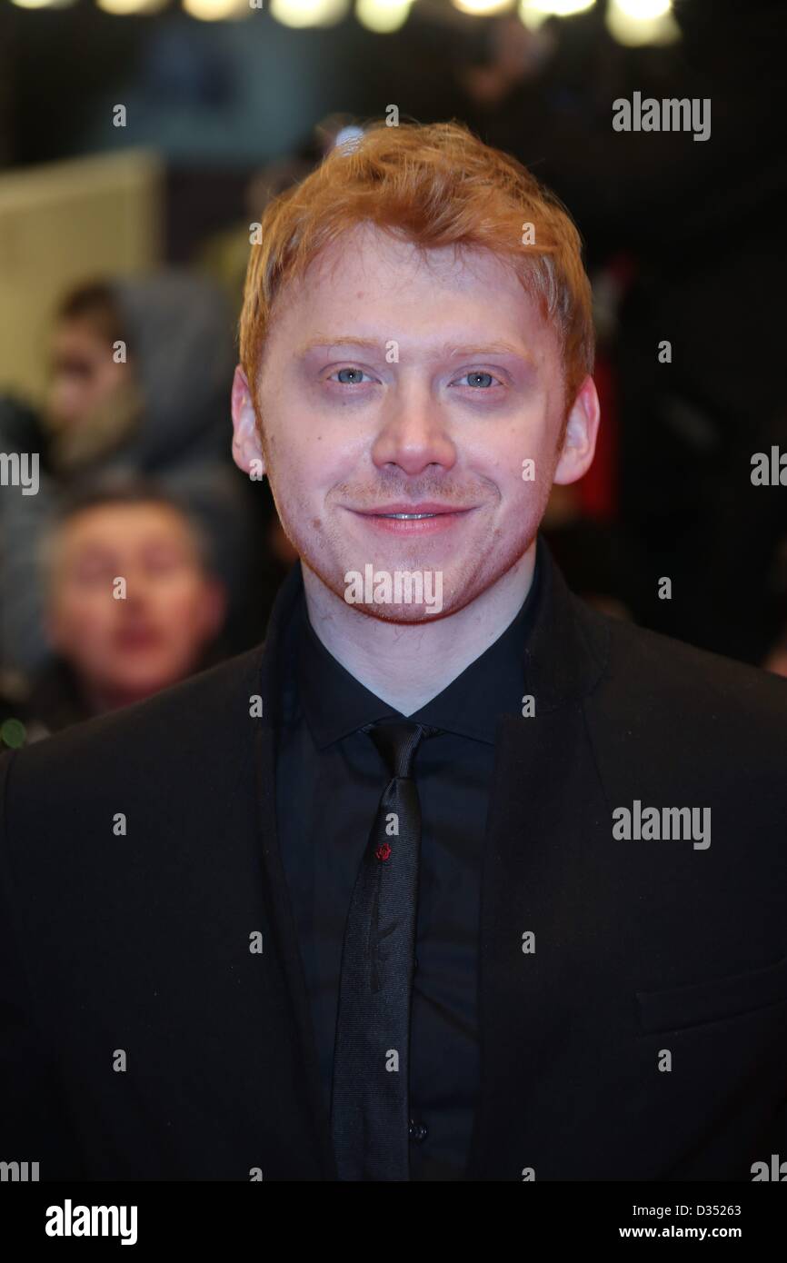 Acteur Rupert Grint arrive à la première de "La nécessaire mort de Charlie Countryman' pendant le 63e Festival du Film de Berlin, aka Berlinale à Berlinalepalast à Berlin, Allemagne, le 09 février 2013. Photo : Hubert Boesl Banque D'Images