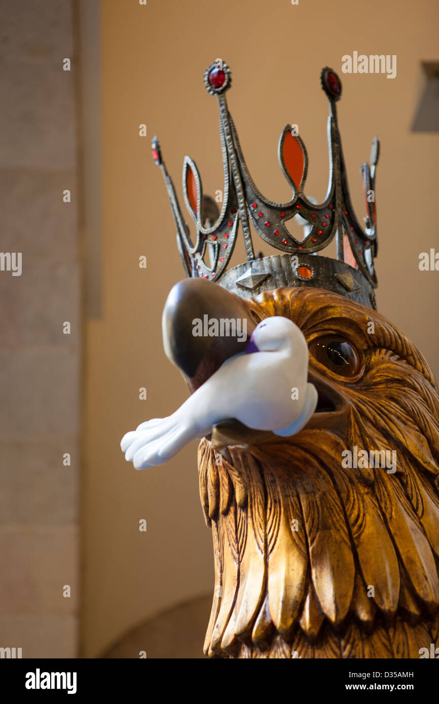 Les chefs Festival affiché au public avant leur utilisation traditionnelle du festival de Barcelone en Février. Banque D'Images