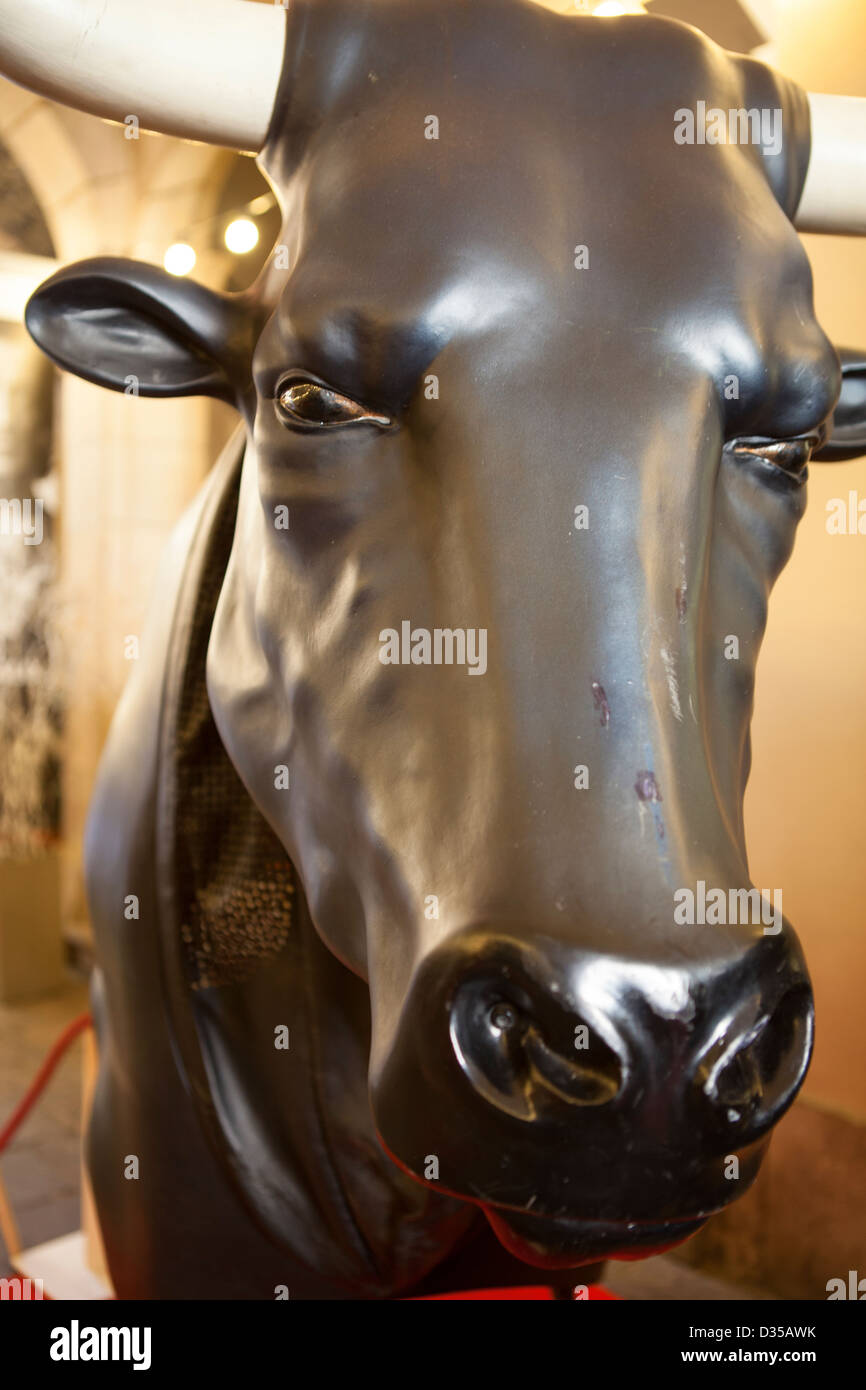 Les chefs Festival affiché au public avant leur utilisation traditionnelle du festival de Barcelone en Février. Banque D'Images