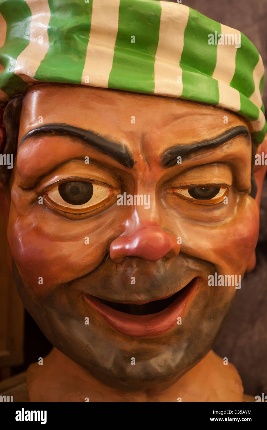 Les chefs Festival affiché au public avant leur utilisation traditionnelle du festival de Barcelone en Février. Banque D'Images