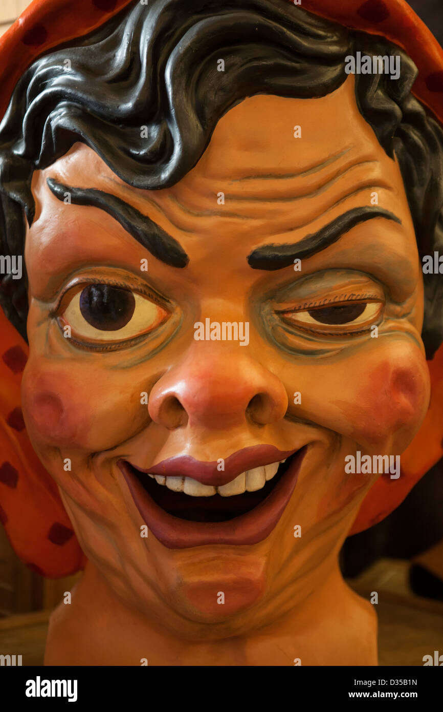 Les chefs Festival affiché au public avant leur utilisation traditionnelle du festival de Barcelone en Février. Banque D'Images