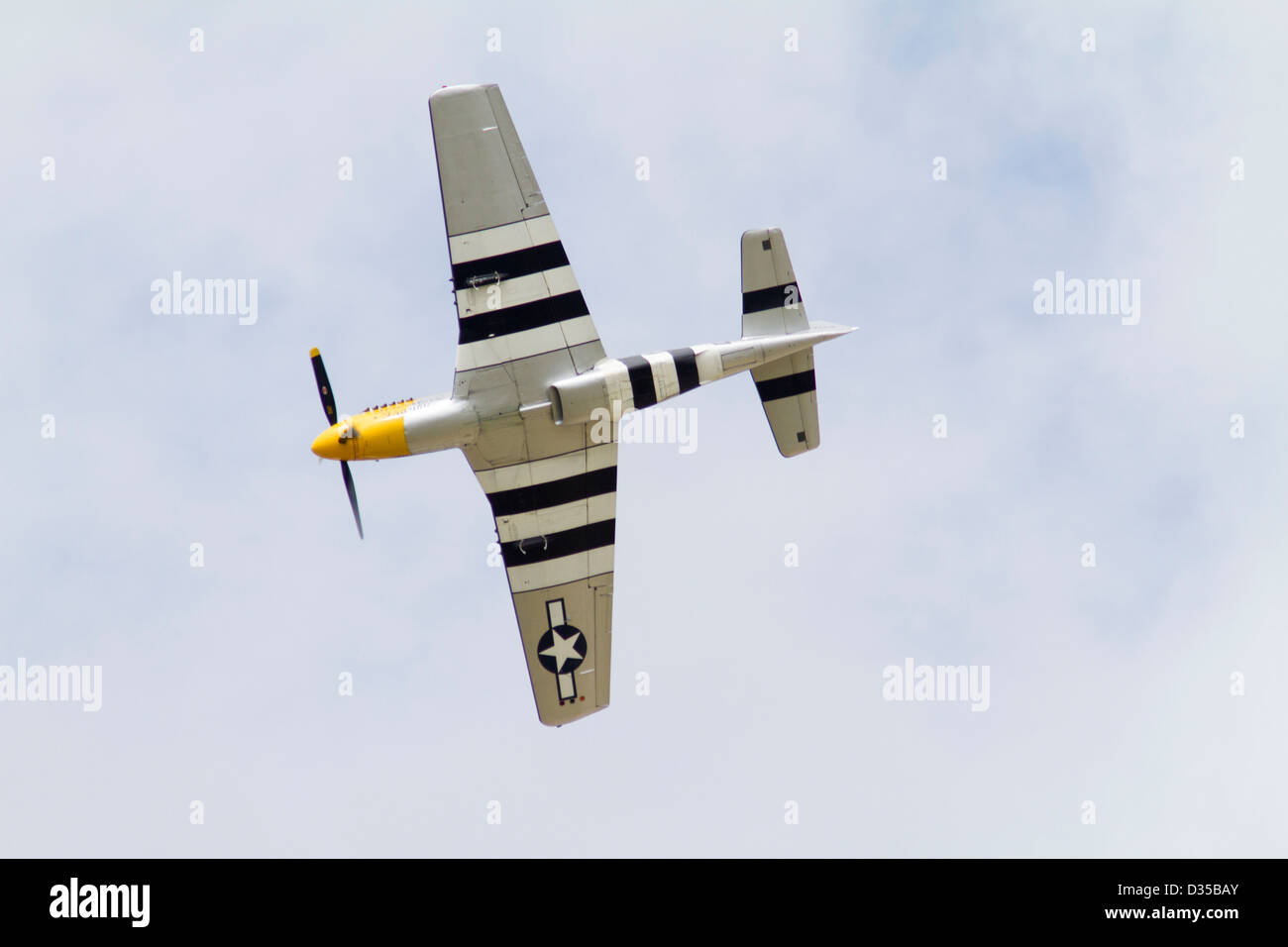 Mustang Fighter avion en vol Banque D'Images