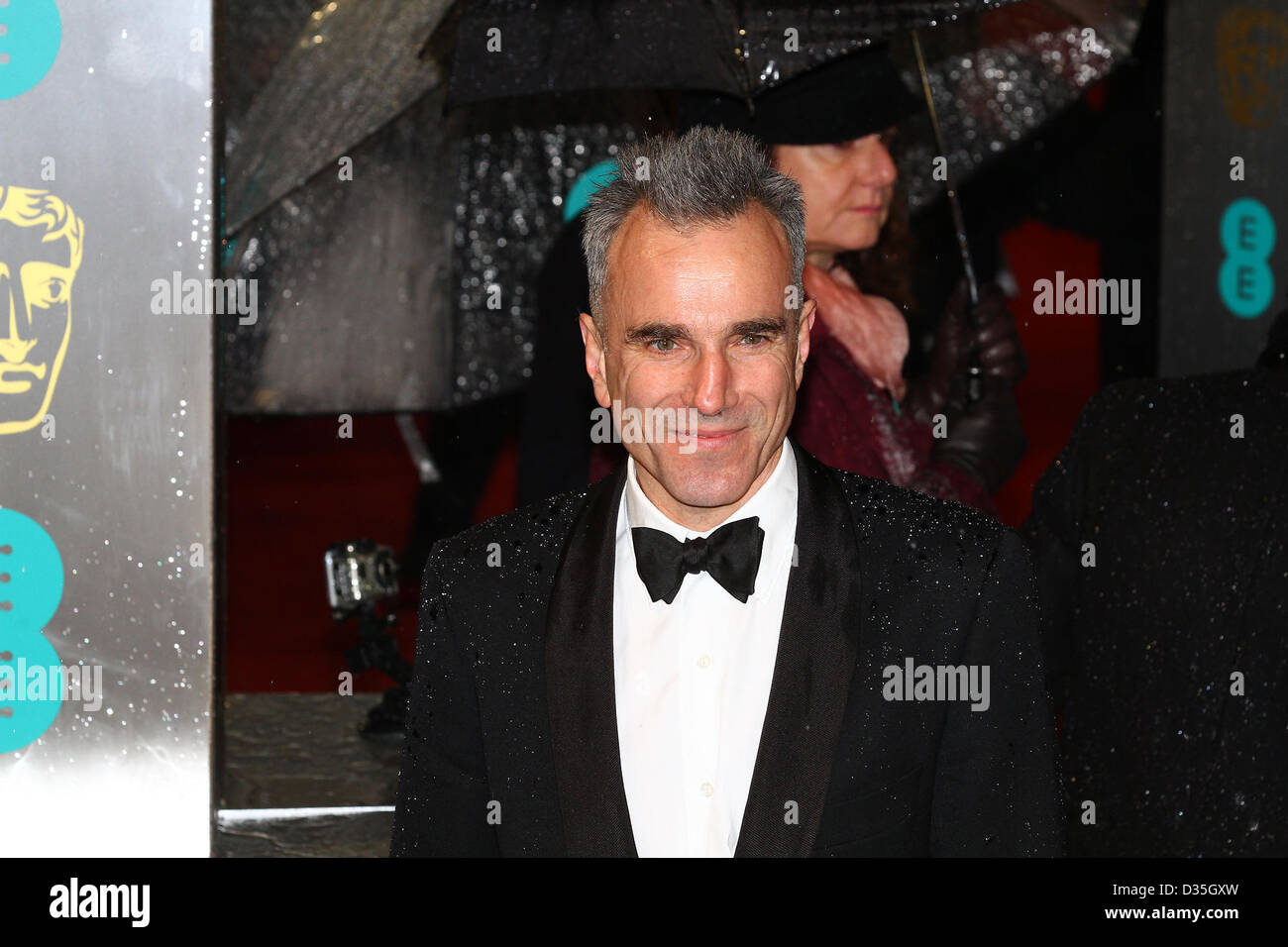 Londres, Royaume-Uni, 10 février 2013 : Daniel Day Lewis arrive pour l'EE British Academy Film Awards - Tapis Rouge Les arrivées à la Royal Opera House. Banque D'Images