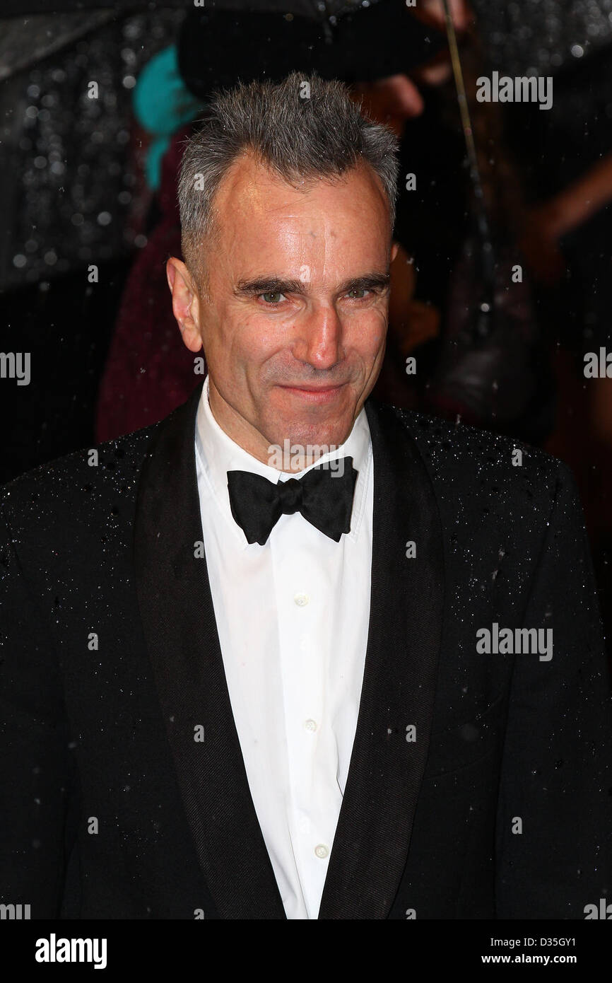 Daniel Day Lewis arrive pour l'EE British Academy Film Awards - Tapis Rouge Les arrivées à la Royal Opera House. Banque D'Images