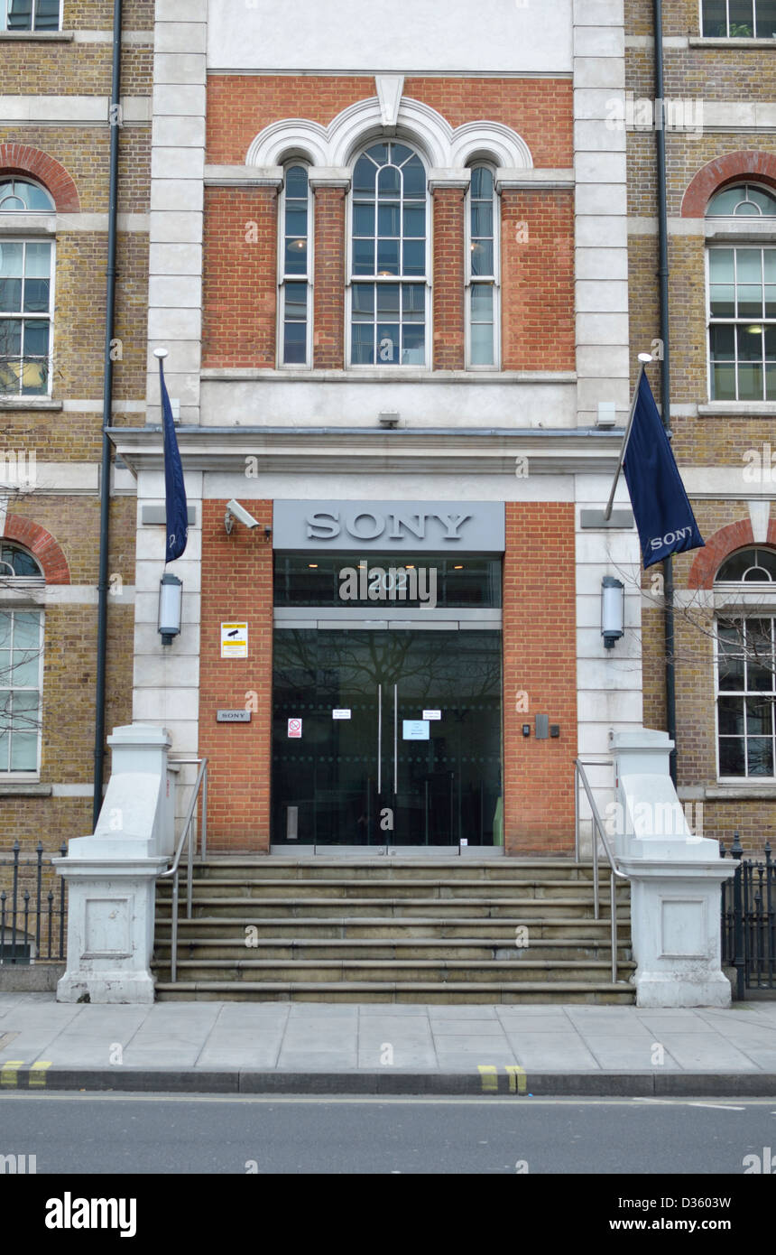 Sony Ericsson Mobile Communications Management Bureaux à Hammersmith Road, Londres, UK Banque D'Images