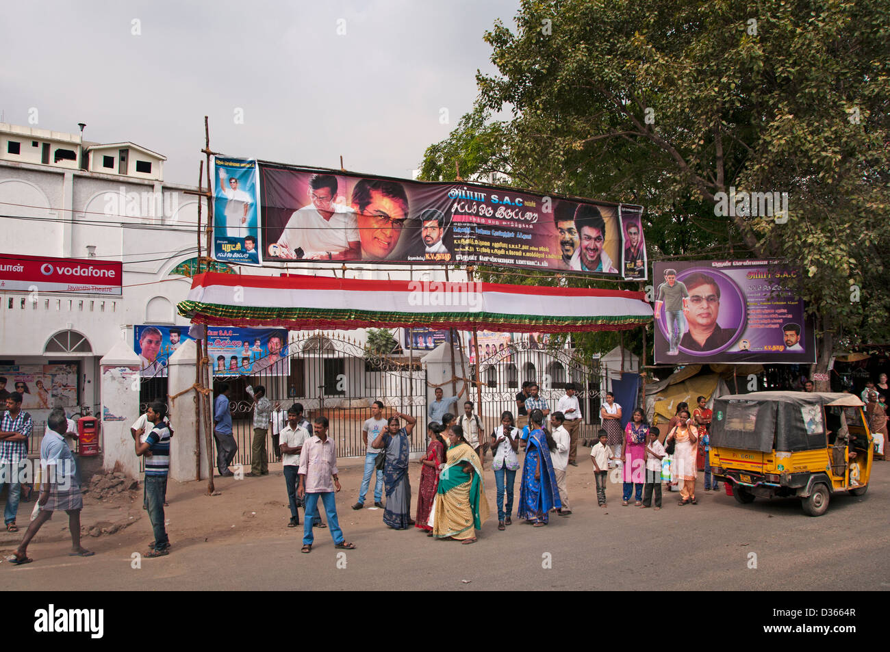 Chennai (Madras) en Inde Tamil Nadu Inde Bollywood film film films photos Banque D'Images
