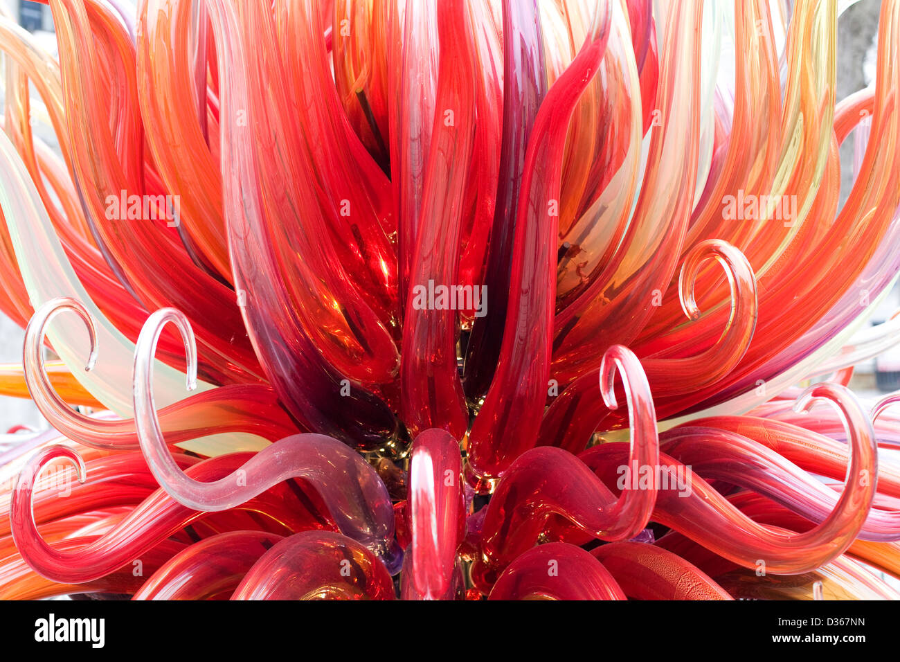 Sculpture en verre de Murano sur l'île de Murano sur la lagune de Venise Banque D'Images