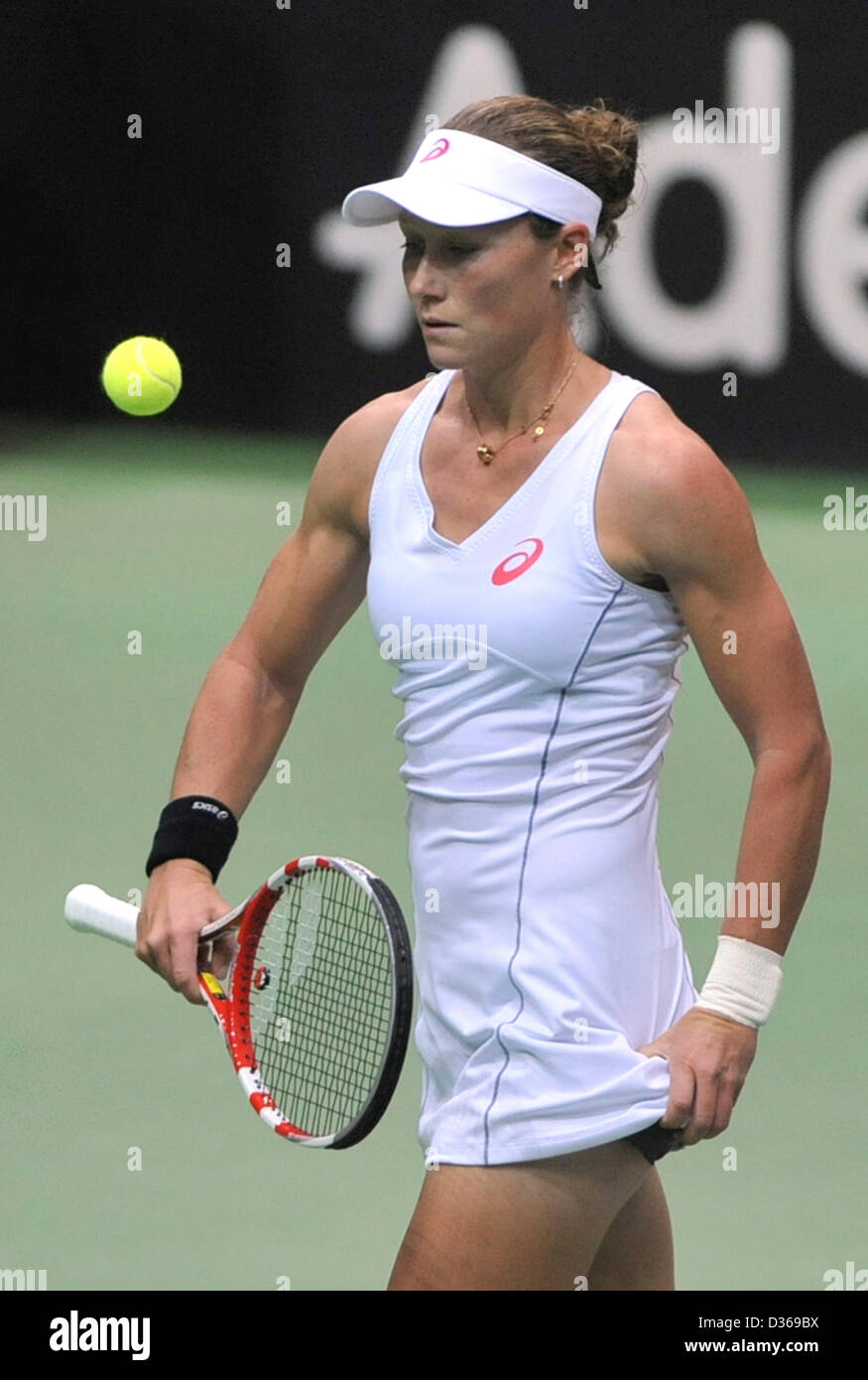 Samantha Stosur l'Australie durant le 1er tour de Fed Cup match entre la République tchèque et l'Australie à Prague, le 9 février 2013. (Photo/CTK Jaroslav Ozana) Banque D'Images