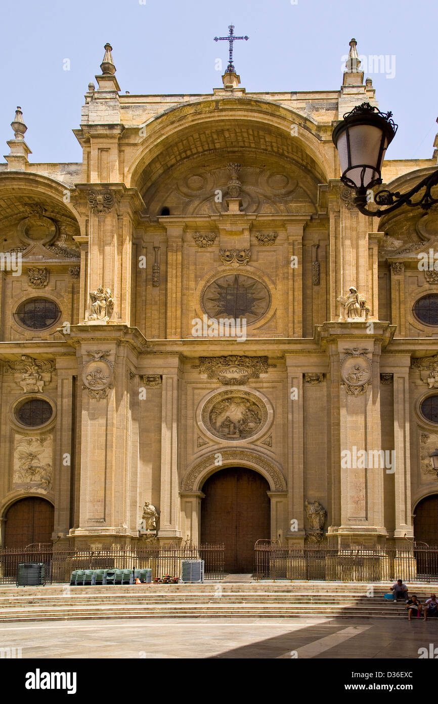 La Cathédrale de l'Incarnation dans la Plaza de las Pasiegas à Grenade, Andalousie, Espagne Banque D'Images