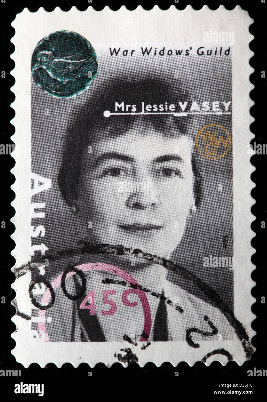 Mme Jessie Vasey, timbre-poste, l'Australie, 1995 Banque D'Images