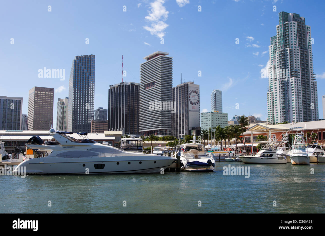 Bayside Marina, Miami, USA Banque D'Images