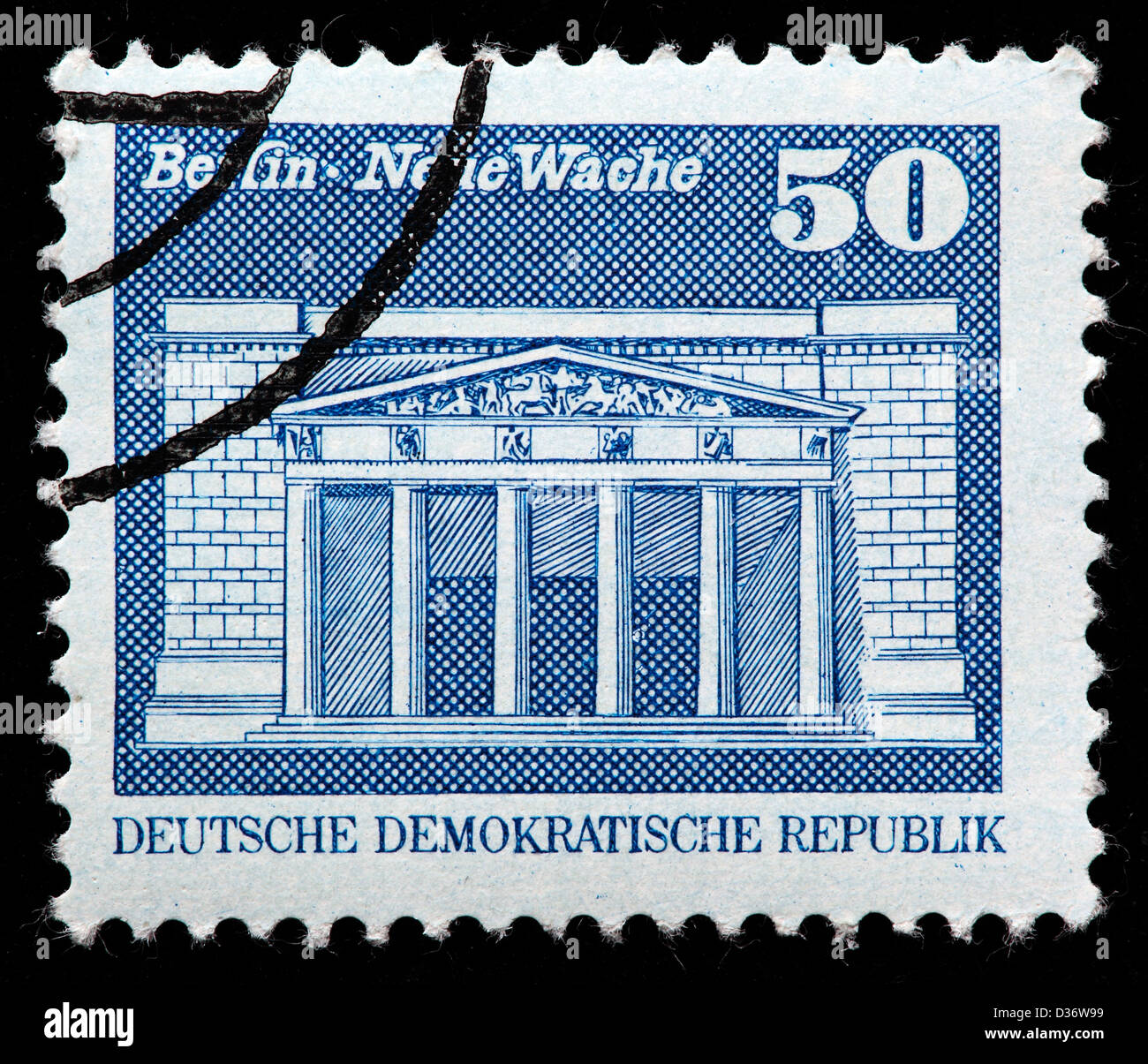 nouveau-poste-de-garde-berlin-timbre-poste-allemagne-1973-photo