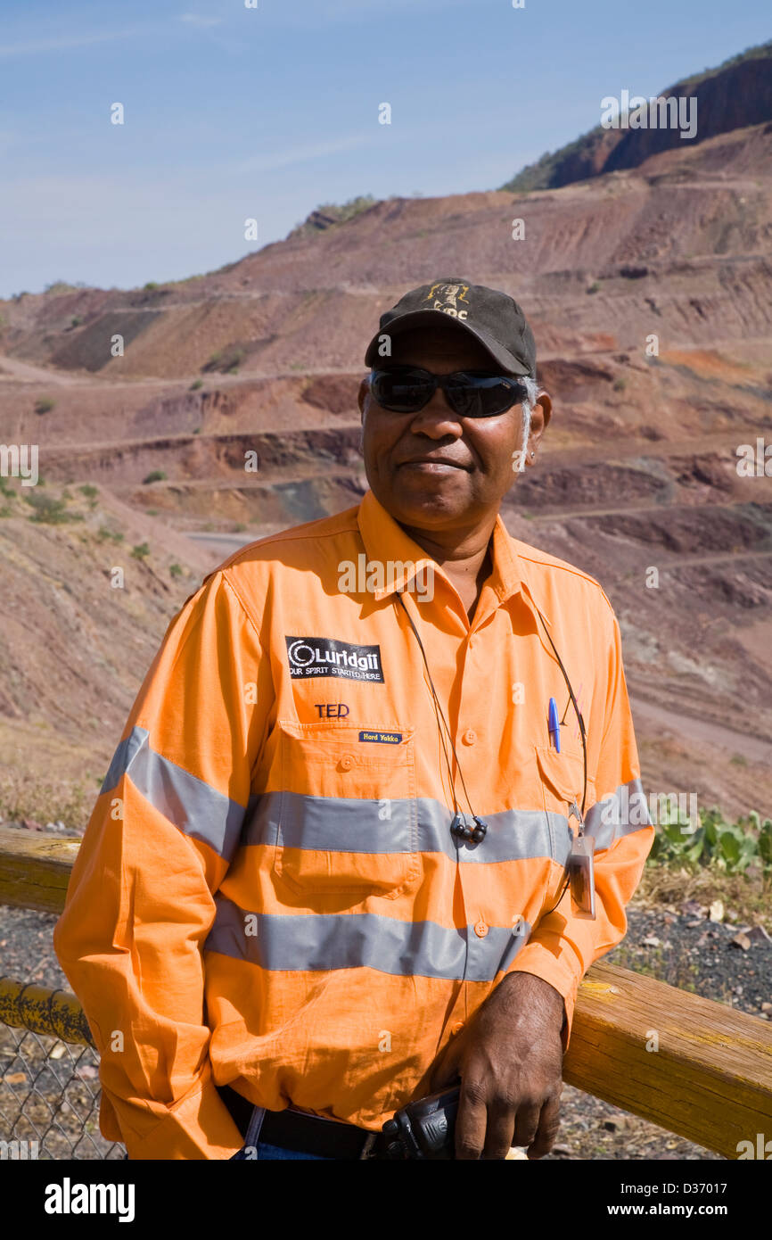 Ted Hall, effectue des visites à Rio Tinto's Argyle Diamond Mine, au sud de Kununnura, à l'est région de Kimberley, en Australie occidentale. Banque D'Images