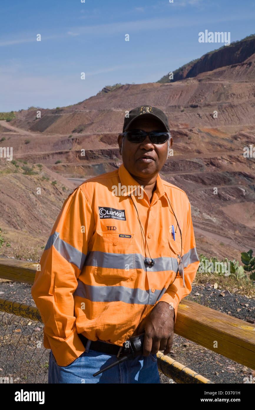 Ted Hall, effectue des visites à Rio Tinto's Argyle Diamond Mine, au sud de Kununnura, à l'est région de Kimberley, en Australie occidentale. Banque D'Images