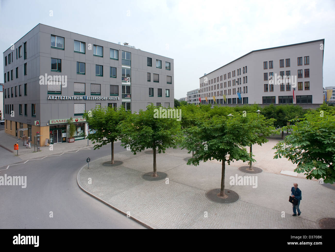 Berlin, Allemagne, Fritz Lang en place Hellersdorf Banque D'Images