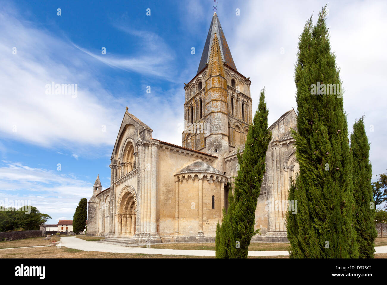 Eglise de Saint Pierre de la Tour, Aulnay de Saintonge, Charente Maritime, France Banque D'Images