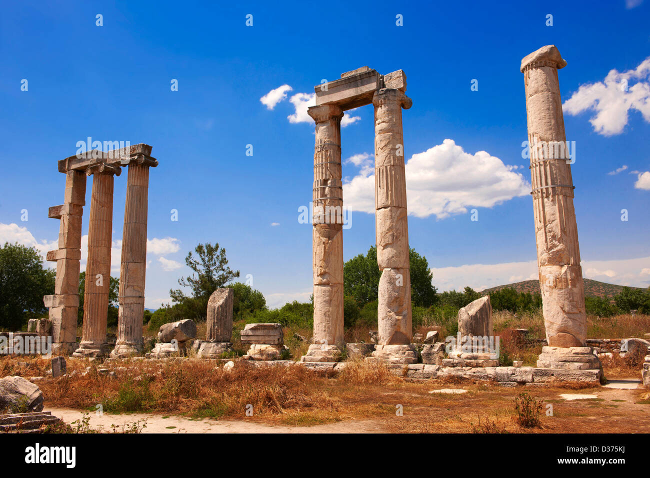 Le Temple d'Aphrodite, Aphrodisias Site Archéologique, Turquie Banque D'Images