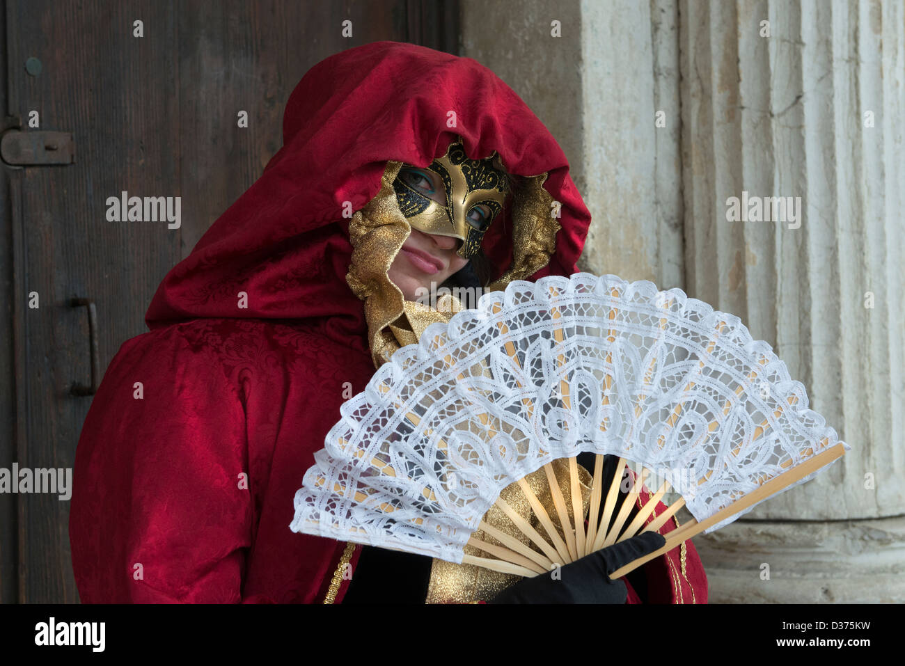 Masque de carnaval à Venise Banque D'Images